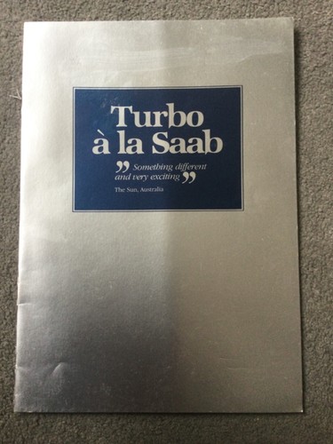 Brochure saab turbo 1980 - brochure, in